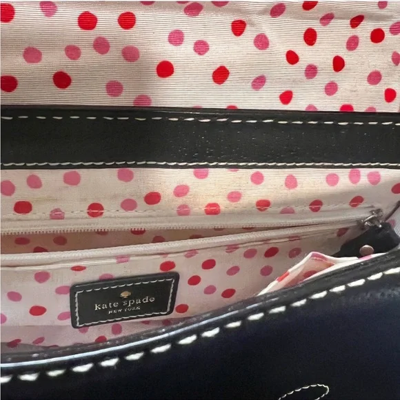 Kate Spade Wellesley Flynn Black Leather Crossbody Bag - Picture 8 of 13